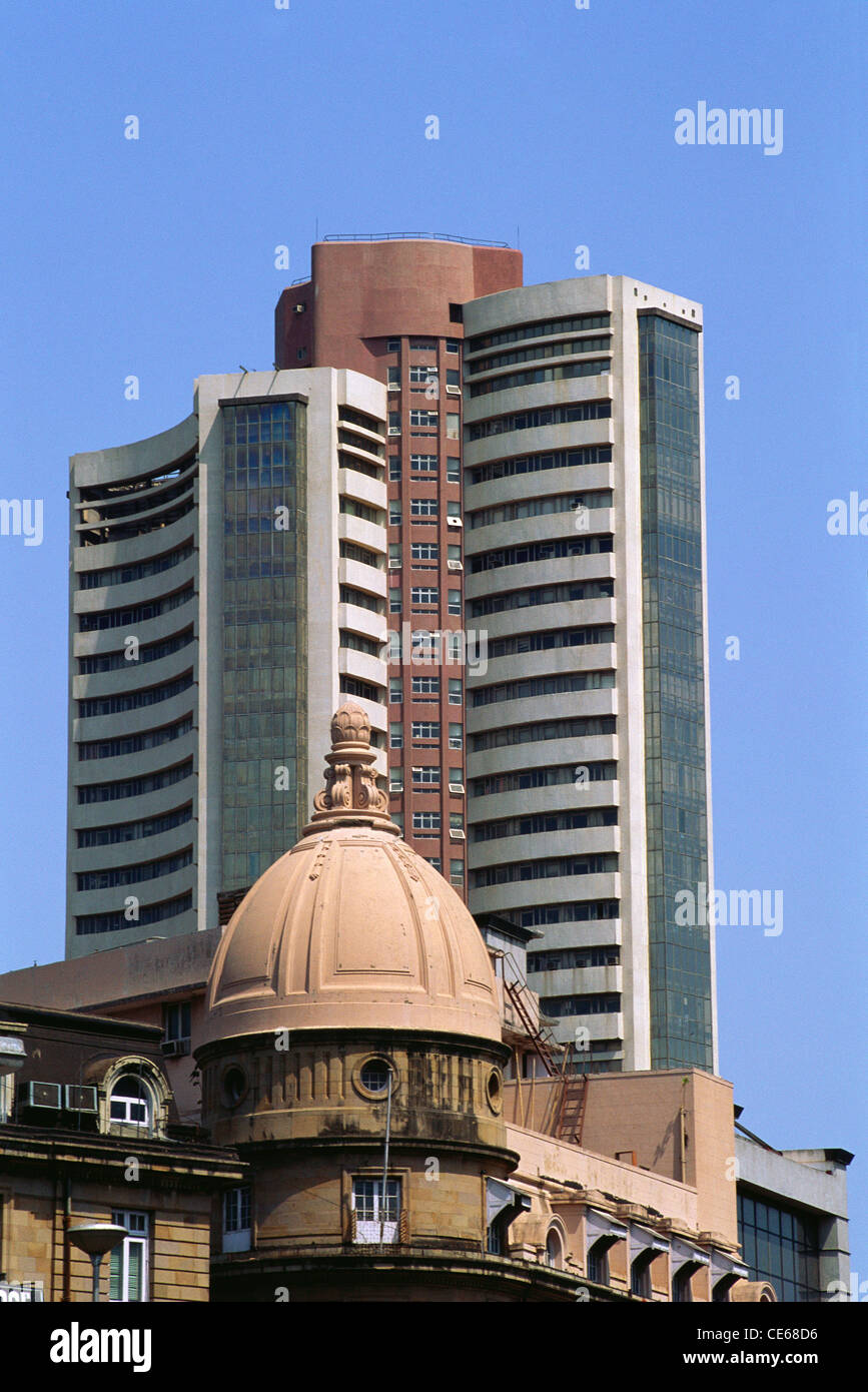 Bombay Stock Exchange Bse And Old Bank Fort Bombay Mumbai