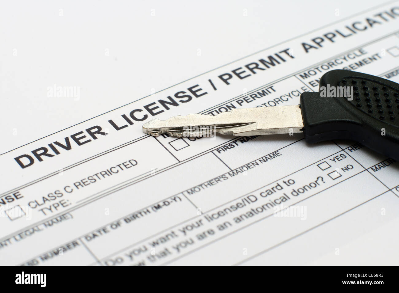 Driver License Application Stock Photo Alamy Driver License Application Stock Photo Alamy