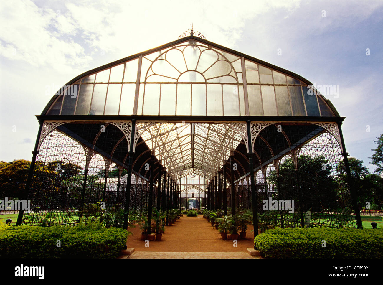 Glass House ; Lalbagh Botanical Garden ; Bangalore ; Bengaluru ; Karnataka ; India ; Asia Stock