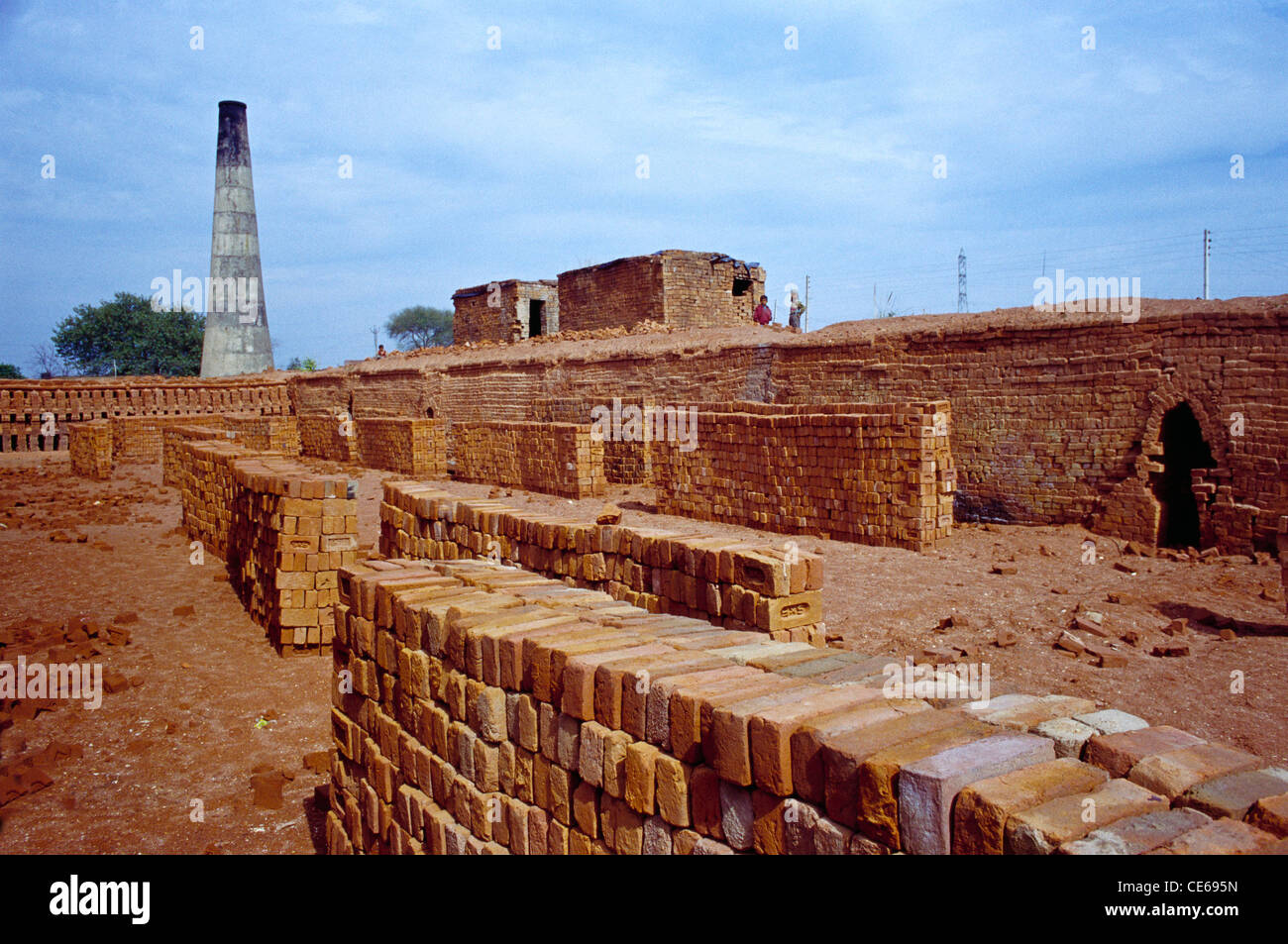 Brick Kiln ; Punjab ; India ; Asia Stock Photo