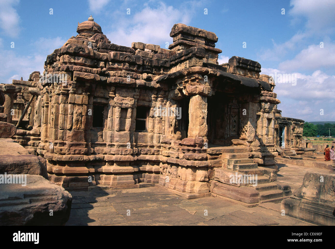 Sangameshwara Temple ; Vijayeswara Temple ; Sangameshwar temple ; Pattadakal ; Pattadakallu ;  Raktapura ; Dist Bagalkot ; Karnataka ; India ; Asia Stock Photo
