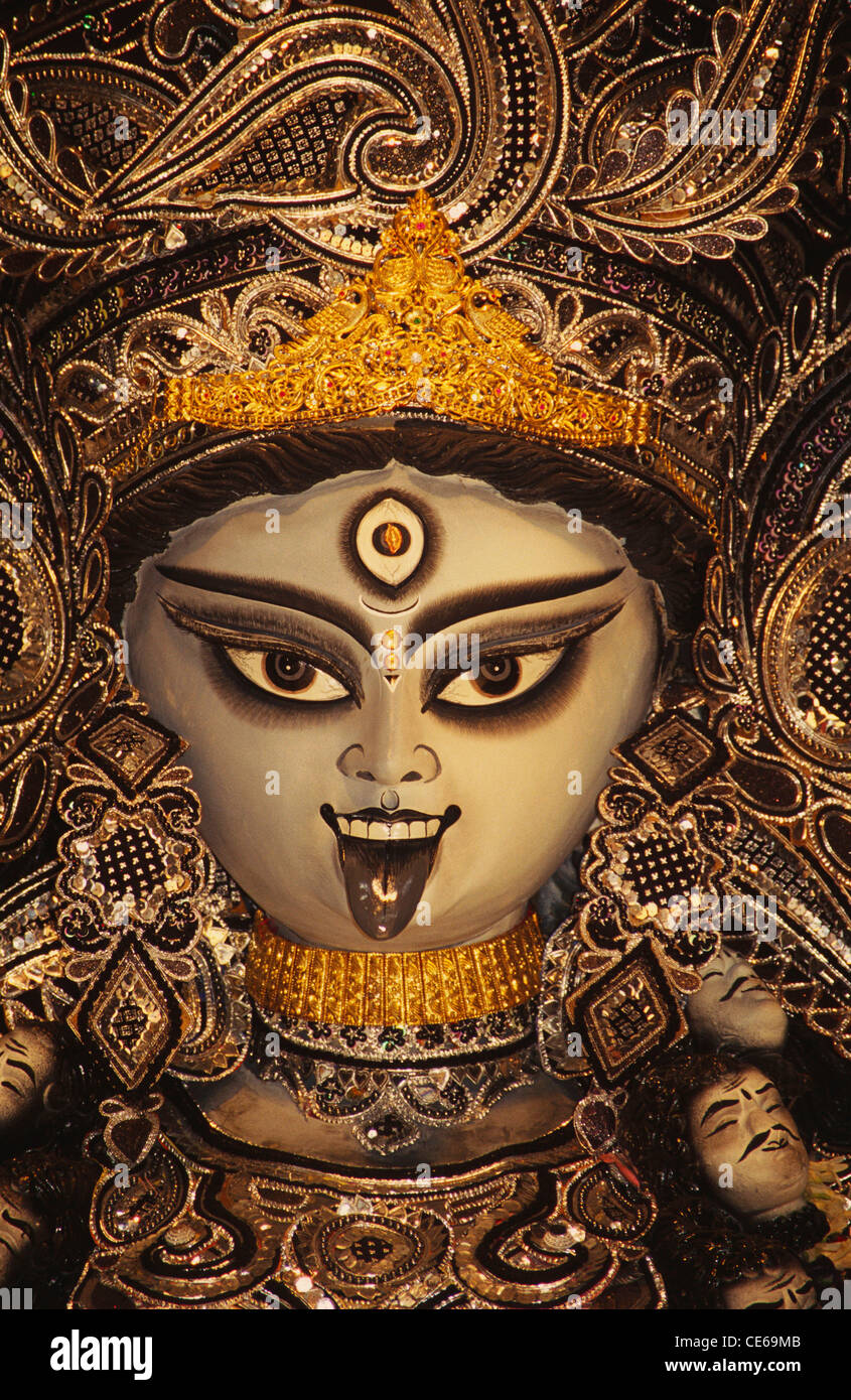 Goddess Kali ; Kali Mata ; Calcutta ; Kolkata ; West Bengal ; India ; Asia  Stock Photo - Alamy