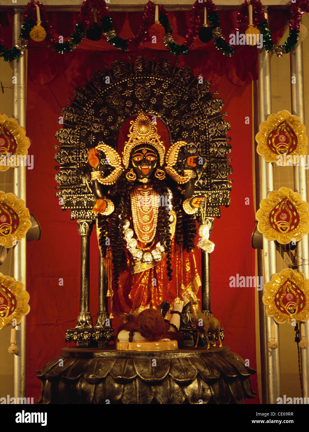 Goddess Kali Mata ; Kali Devi ; Kalika ; Shyama ; Calcutta ; Kolkata ; West  Bengal ; India ; Asia Stock Photo - Alamy