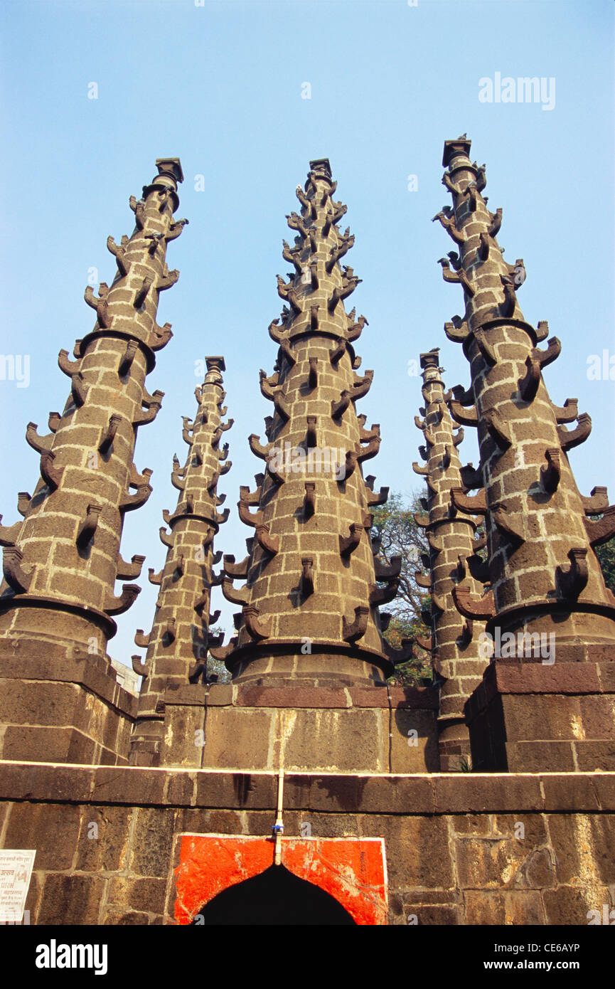 lamp towers deep stambh at Mahalaxmi temple ; Kolhapur ; Maharashtra