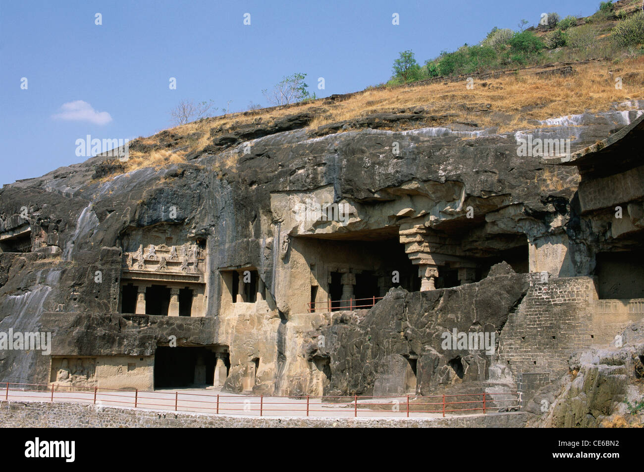 Buddhist rock cut caves hi-res stock photography and images - Alamy