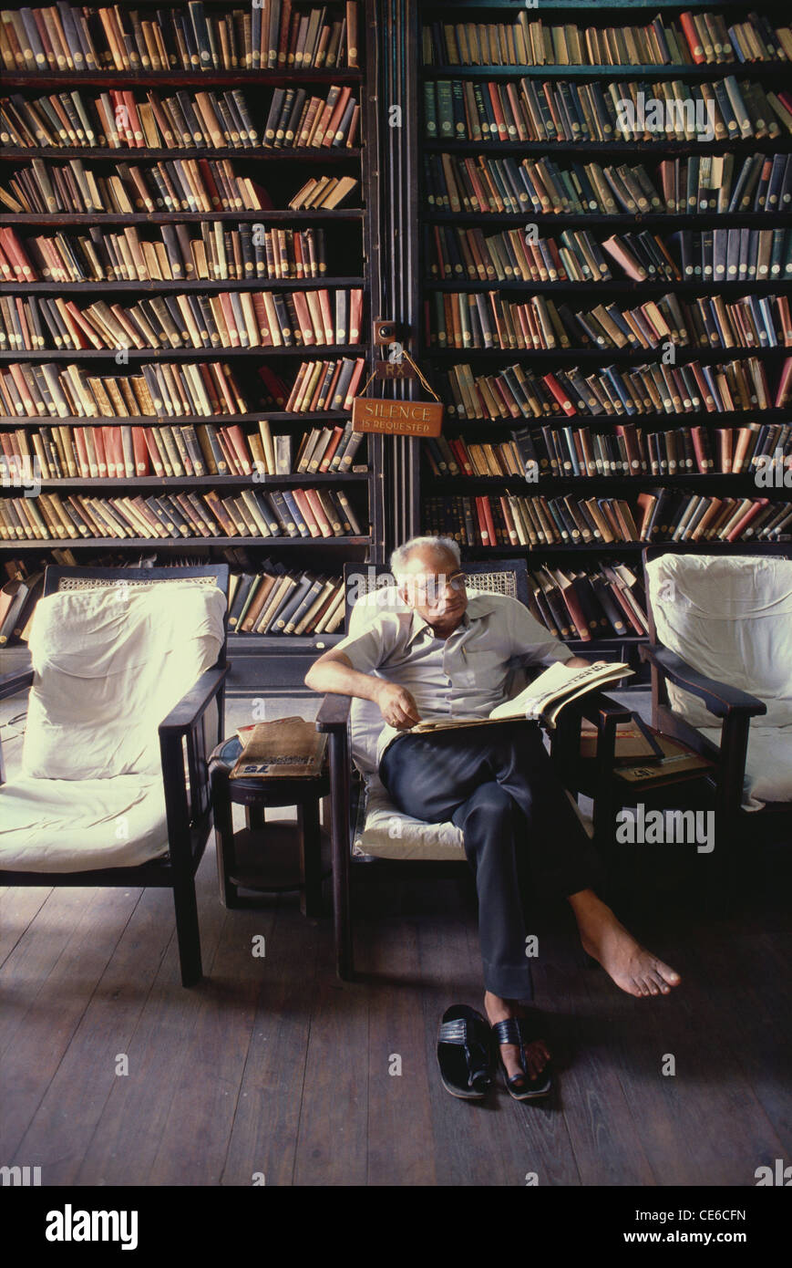 Reading room in Asiatic library ; Bombay Mumbai ; Maharashtra ; India