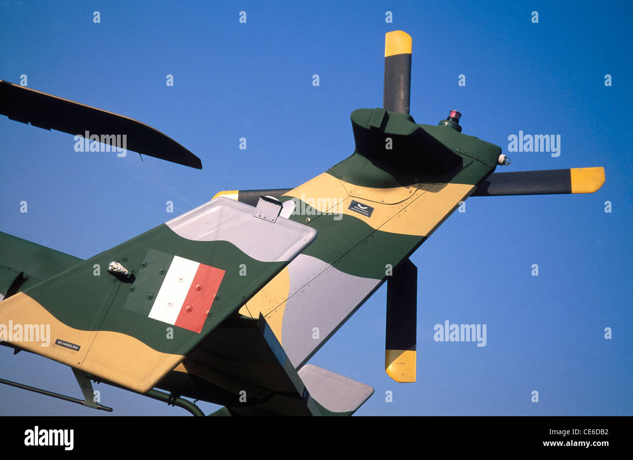 Close up of Indian Army helicopter display at Shivaji Park ; dadar ; bombay mumbai ; maharashtra ; india Stock Photo