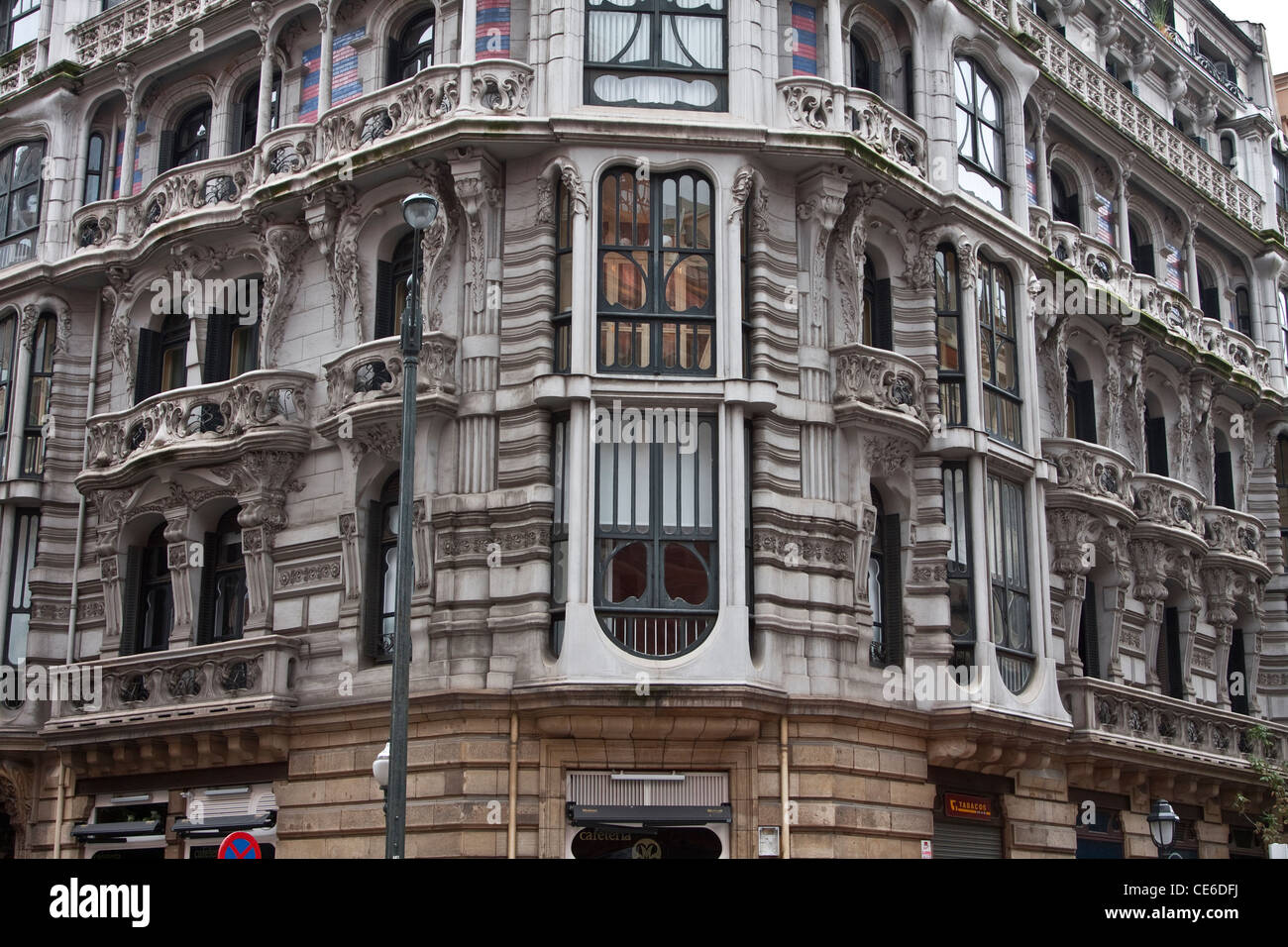 Casa Montero, art nouveau, modernist, architecture, Bilbao, Basque Autonomous Region, Spain Stock Photo