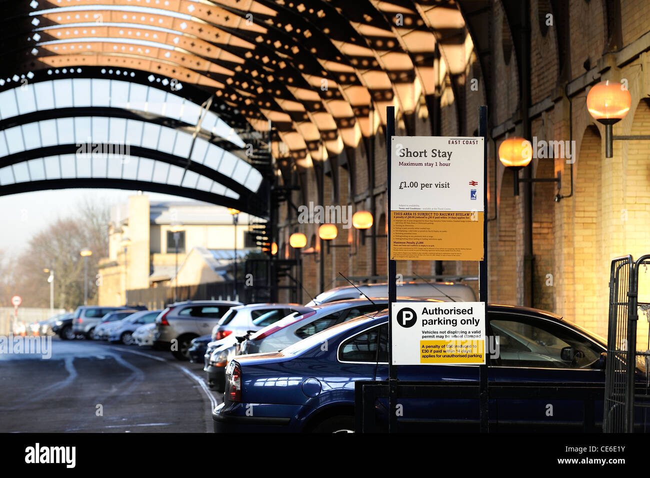 short stay car park york railway station england uk Stock Photo Alamy