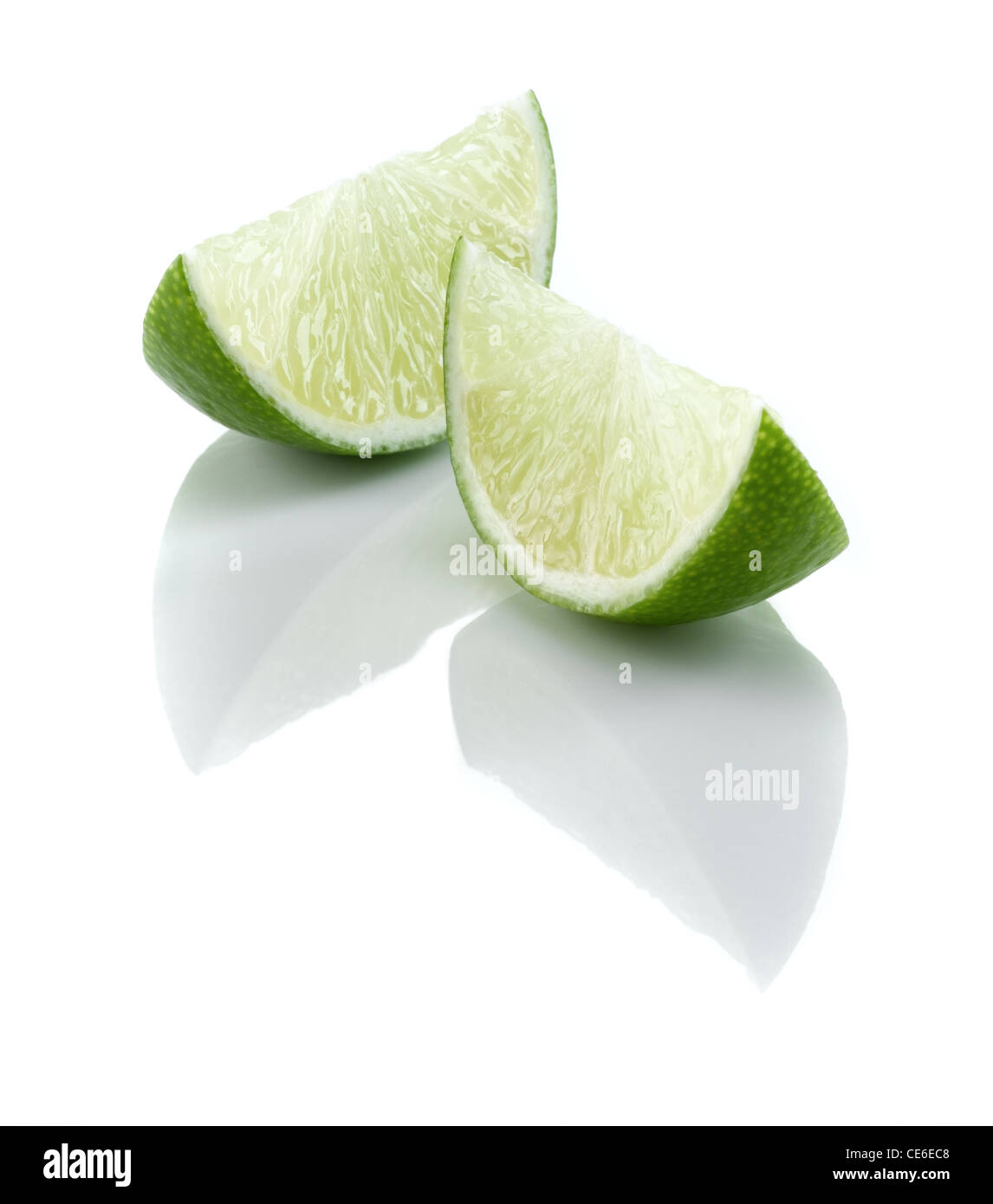 lime segments Stock Photo