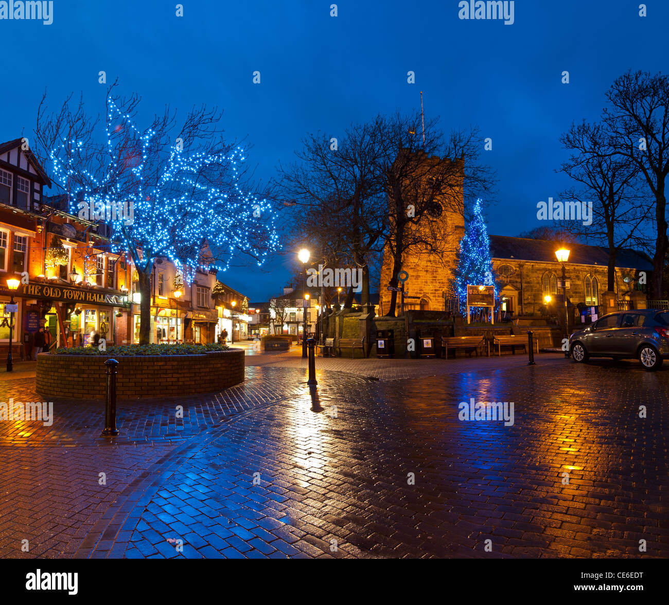 Christmas lights house lancashire hires stock photography and images