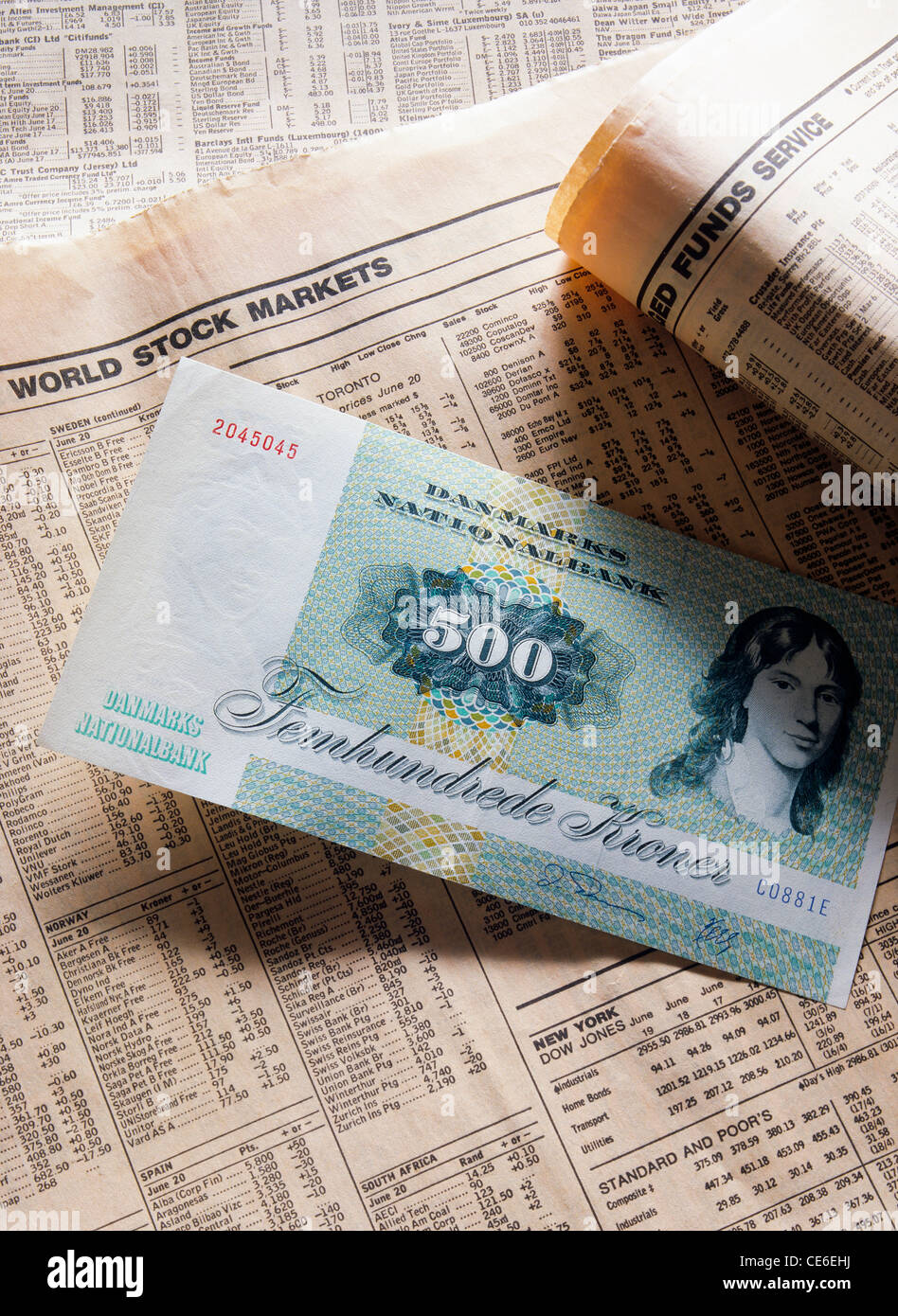 500 danish kroner note hi-res stock photography and images - Alamy