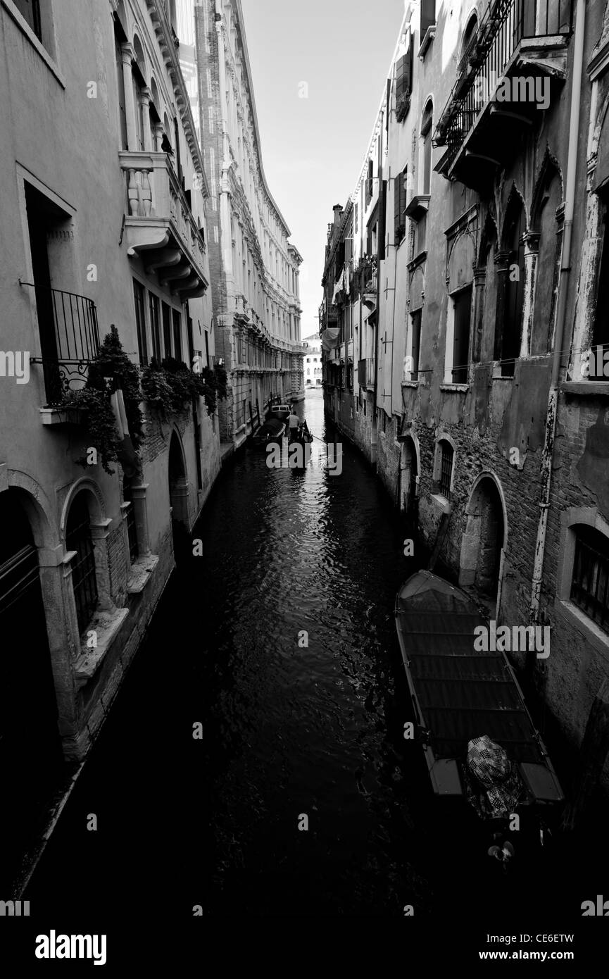 Summer by the canal Black and White Stock Photos & Images - Alamy