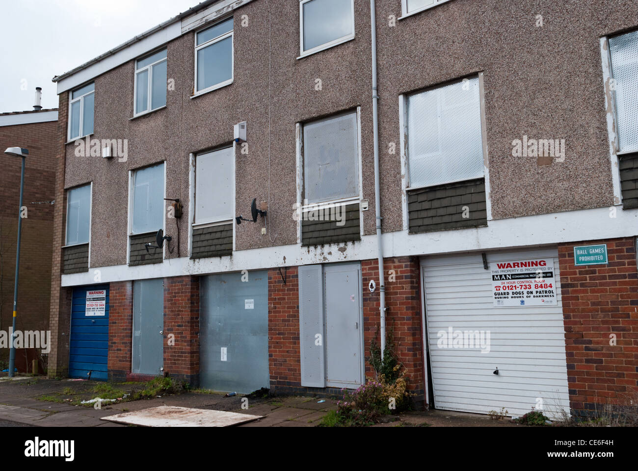 Demolition of a 1970's council estate in King's Norton, Birmingham