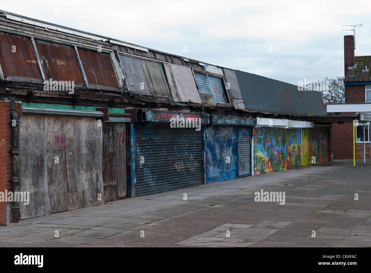 Demolition of a 1970's council estate in King's Norton, Birmingham