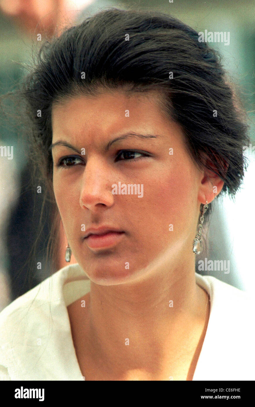 Sahra Wagenknecht  - * 16.07.1969: Representatives of the German Bundestag and acting Federal Chairmen of the Linkspartei. Stock Photo