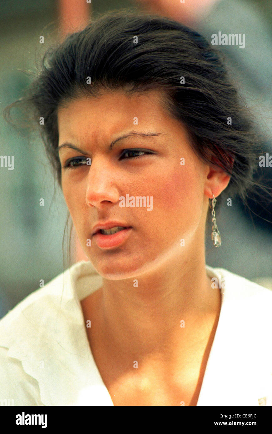 Sahra Wagenknecht - * 16.07.1969: Representatives of the German Bundestag and acting Federal Chairmen of the party Die Linke. Stock Photo