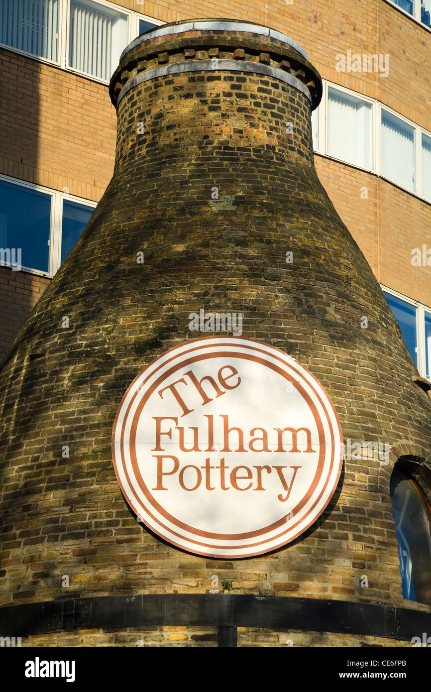 Old kiln of The Fulham Pottery. Junction of Burlington Rd and New Kings