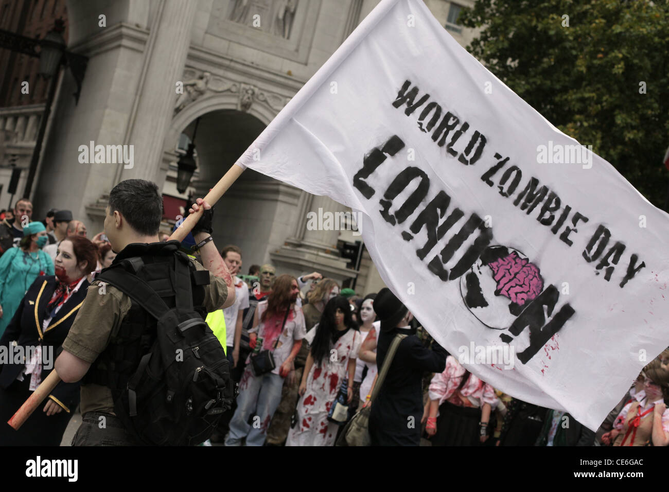 World Zombie Day, 8th October 2011, Hyde Park, London Stock Photo Alamy