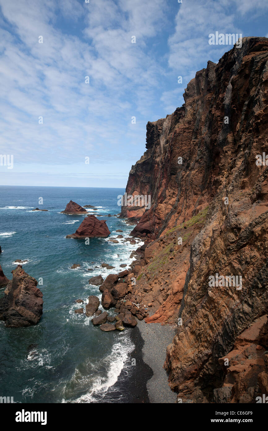 Sea shore by Madeira Stock Photo