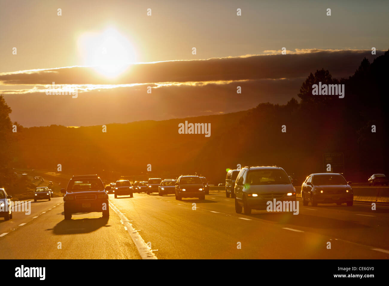 Truck cars highway road trucks hi-res stock photography and images - Alamy