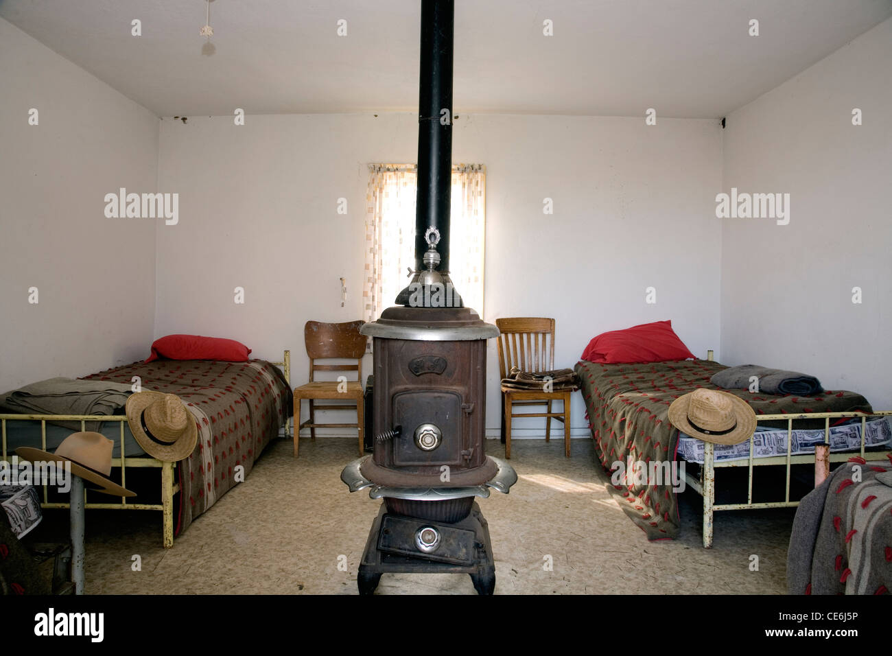 UTAH Inside a bunk house at Fielding Gar Ranch in Antelope Island