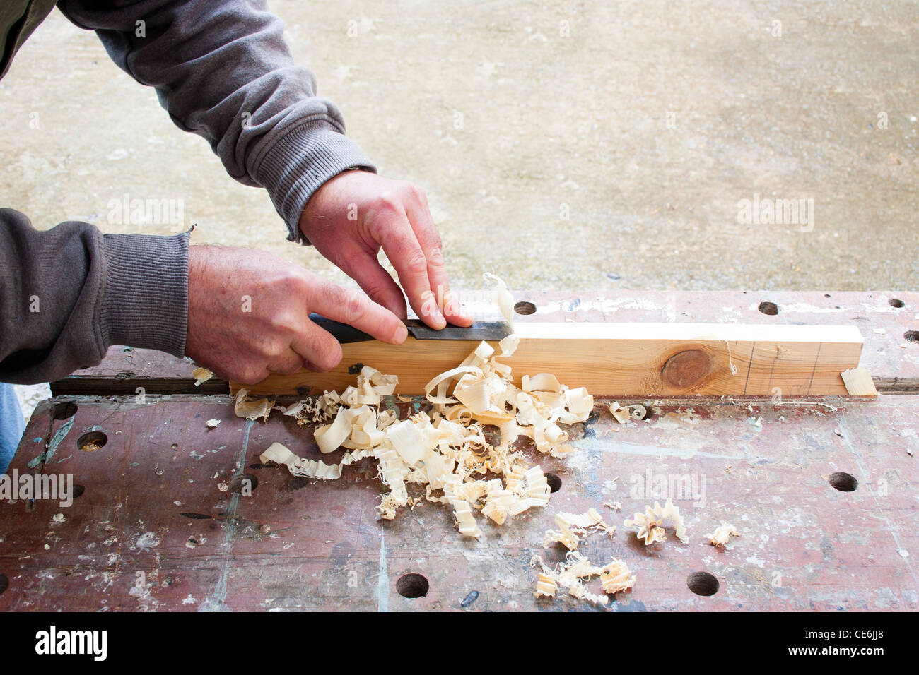 Man chiseling hires stock photography and images Alamy