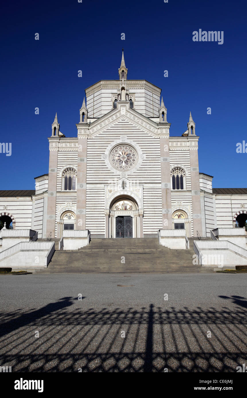 The Famedio entry building at Monumental Cemetery, Milan, Italy Stock Photo