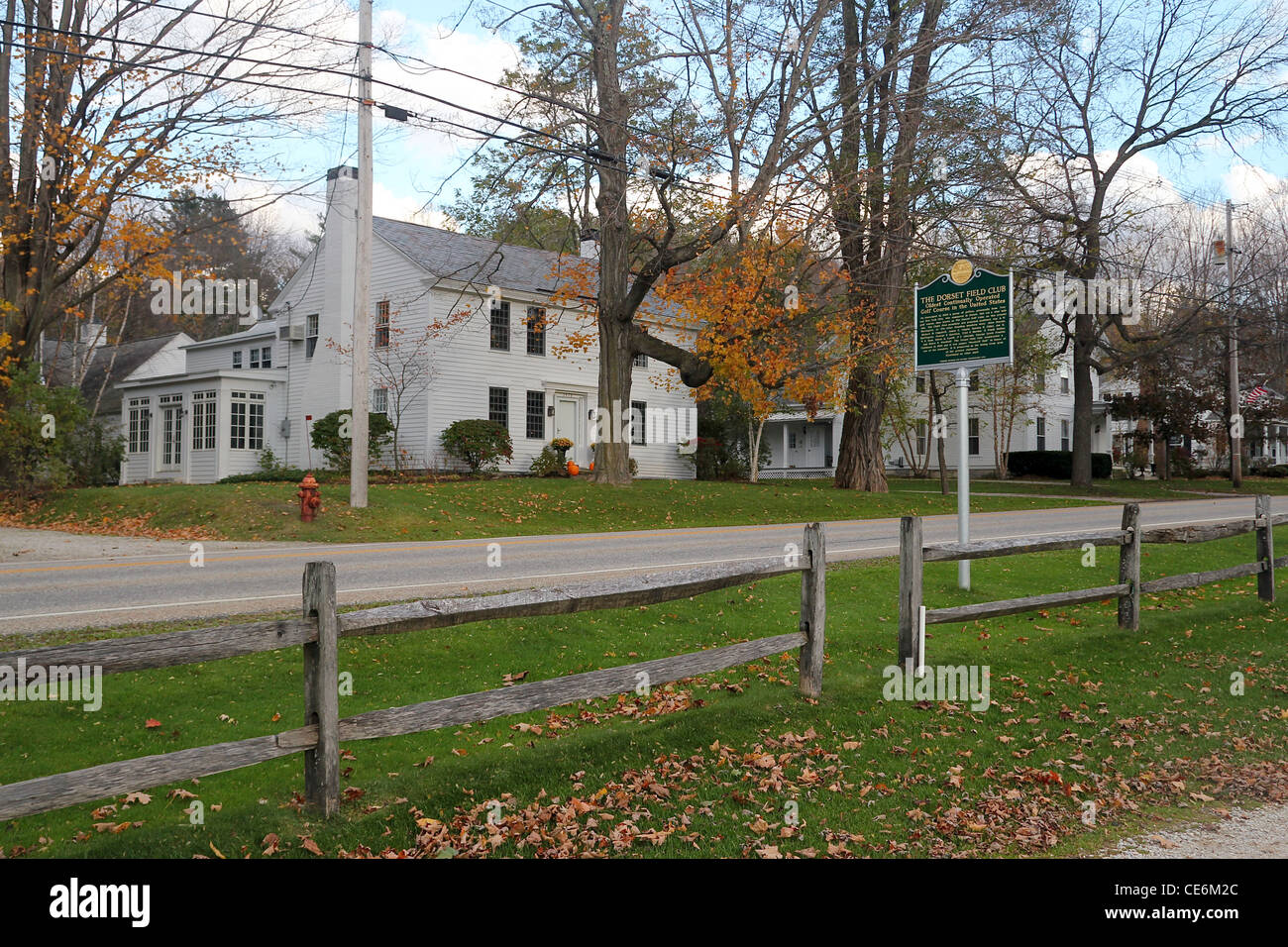 Dorset, Vermont, in autumn Stock Photo Alamy