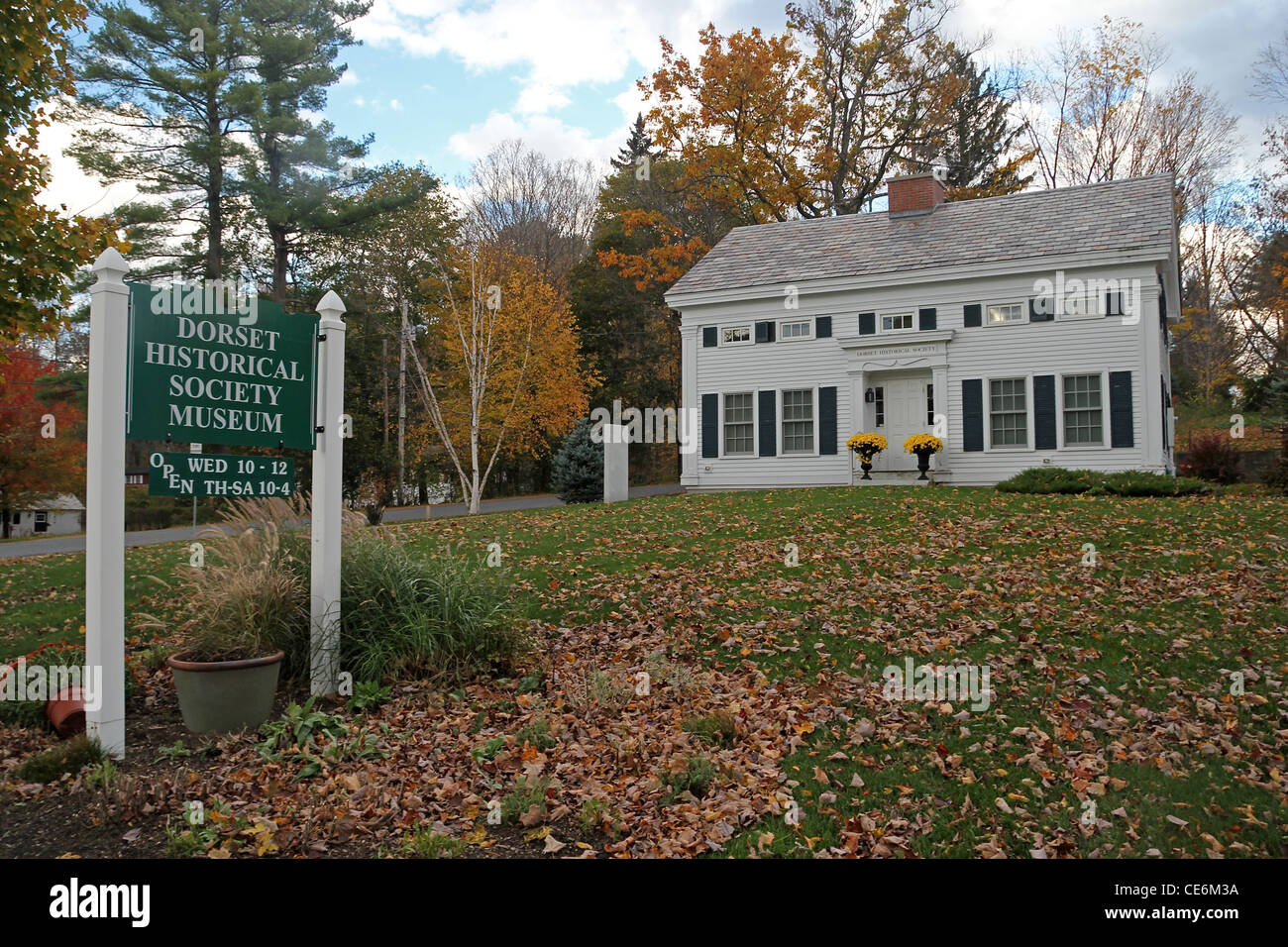 Dorset HIstorical Society, Dorset, Vermont Stock Photo Alamy