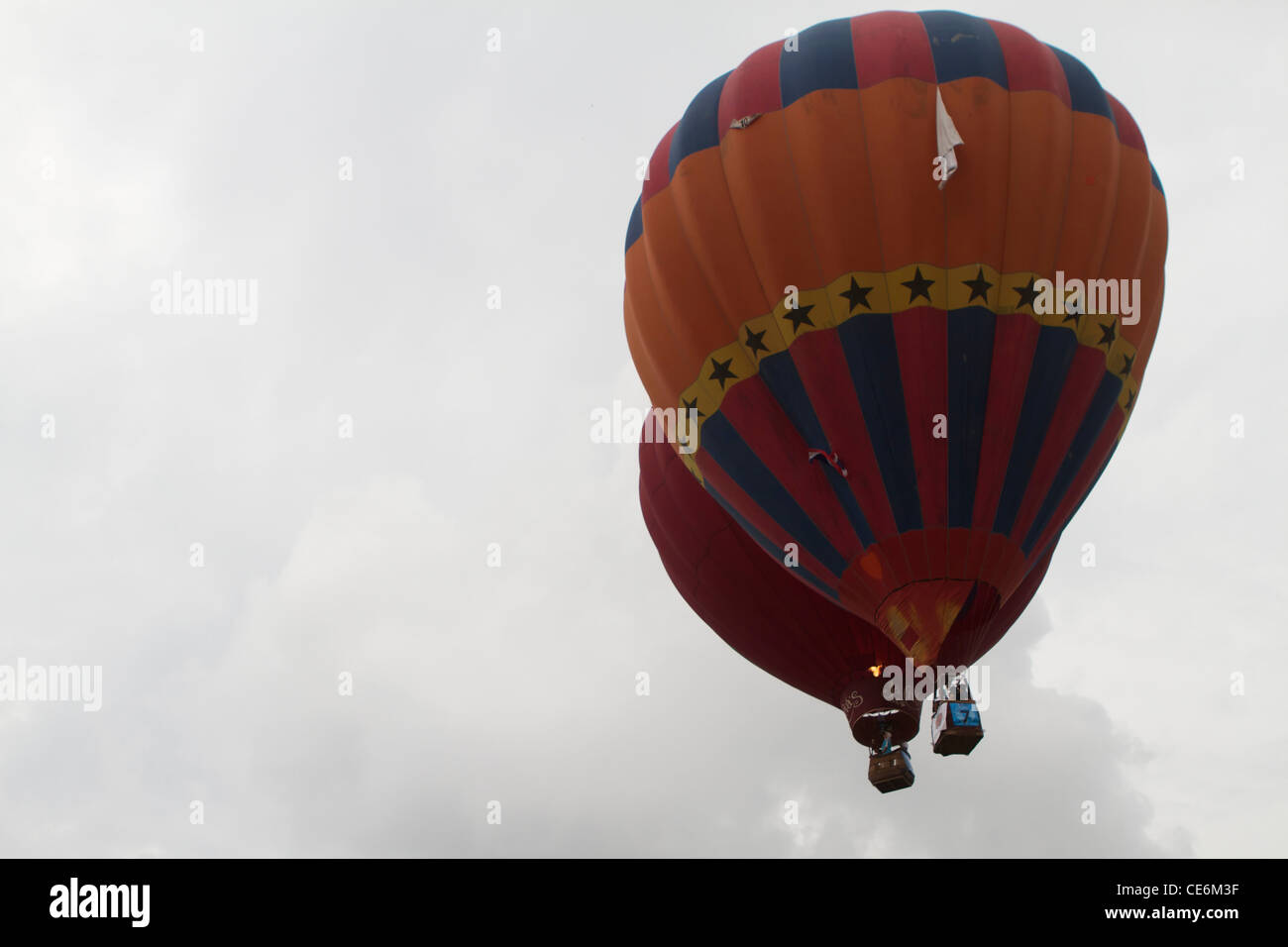 Hot air balloons in Kuala Lumpur Stock Photo