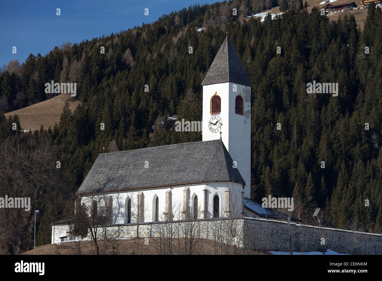 Church Hl. Magdalena, Kirchbühel, Vierschach, Sextental, Sexten valley, Dolomites, South Tyrol, Italy, Europe Stock Photo