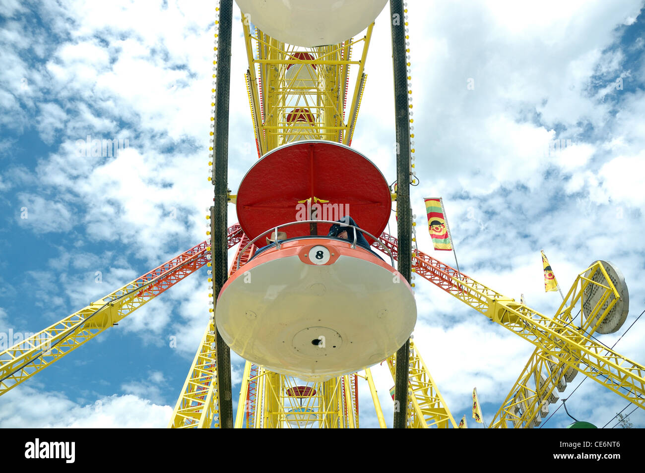 A ferris wheel car at a midway at the Calgary Stampede Stock Photo - Alamy