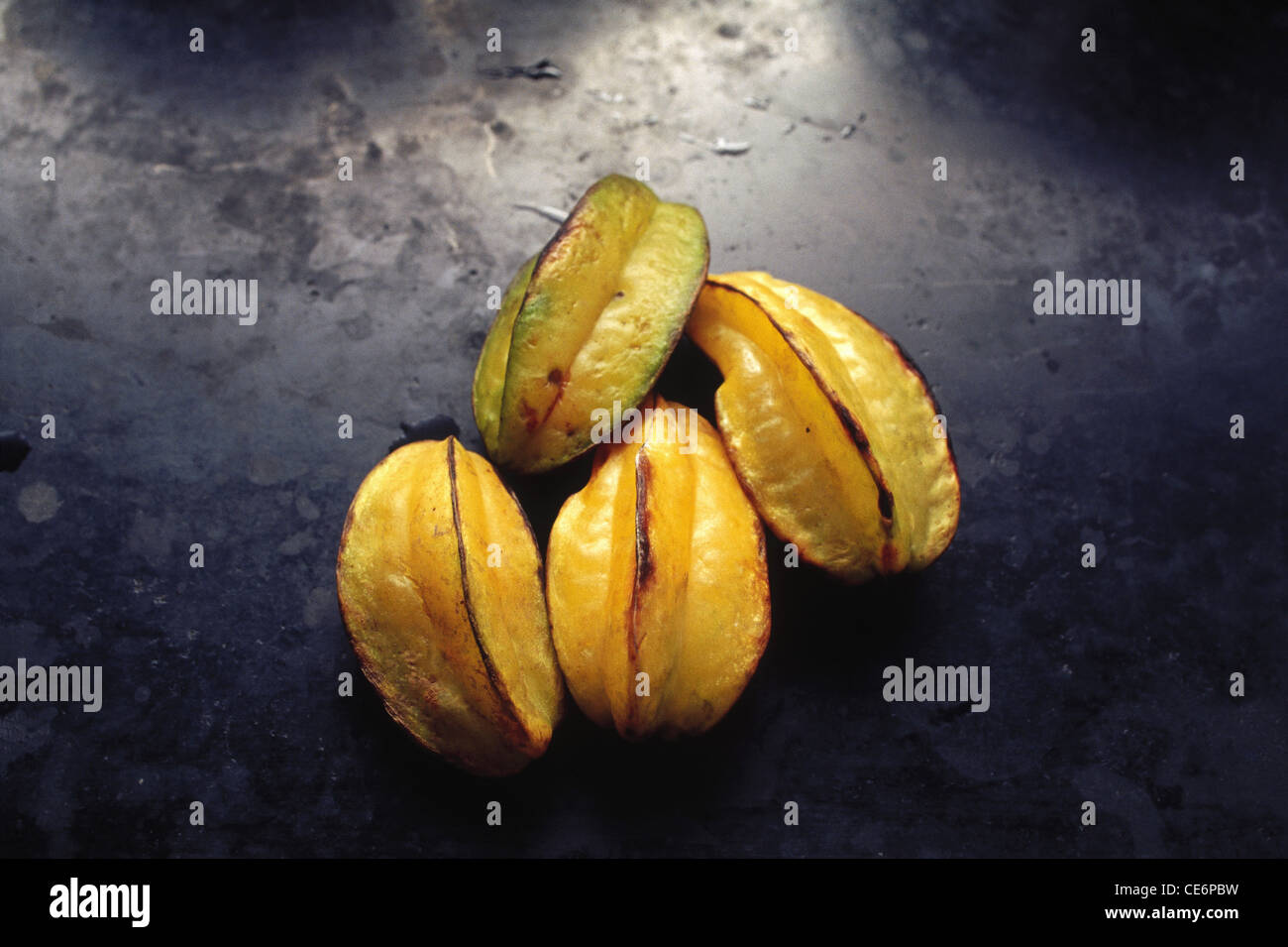 Star fruit ; Carambola ; india ; asia Stock Photo