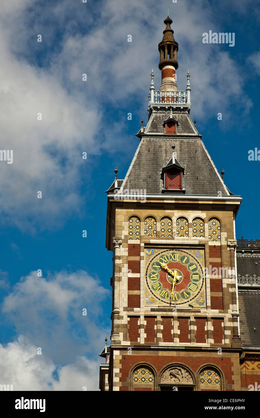 Amsterdam Central Station, the Netherlands Stock Photo