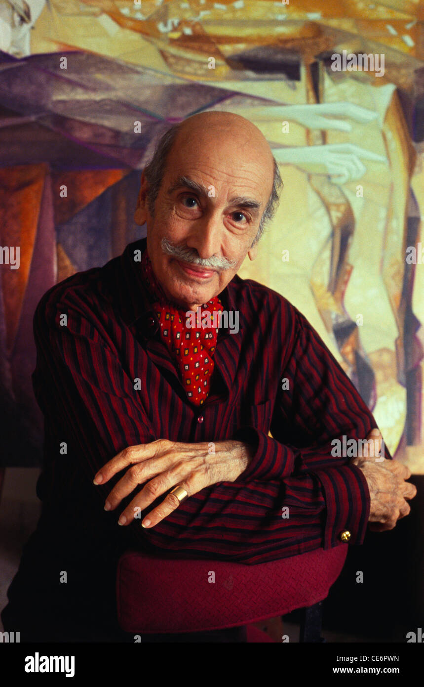 Jehangir Sabavala ; Jahangir Sabavala ; Indian Industrialist businessman and fine art artist painter ; India ; Asia Stock Photo