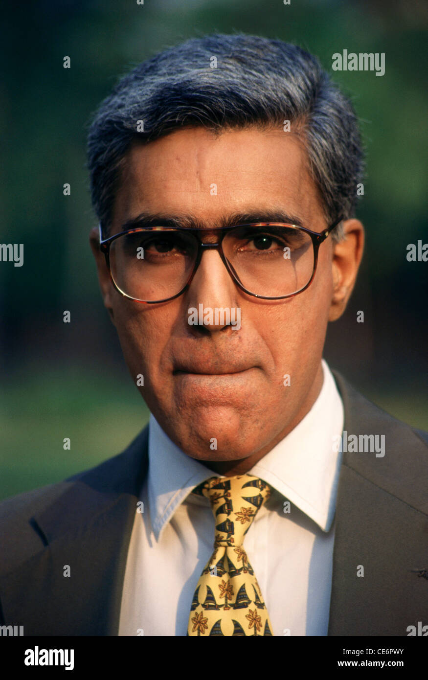 Karan Thapar ; Indian journalist and television commentator and interviewer, working with The Wire ; India ; Asia Stock Photo