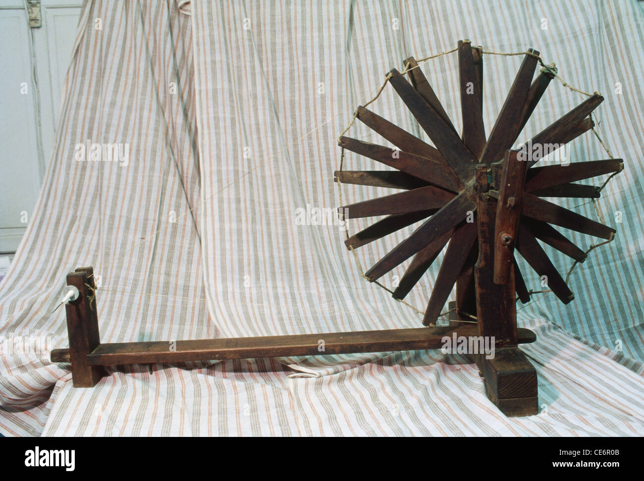 Mahatma Gandhi Spinning wheel charkha india Stock Photo Alamy