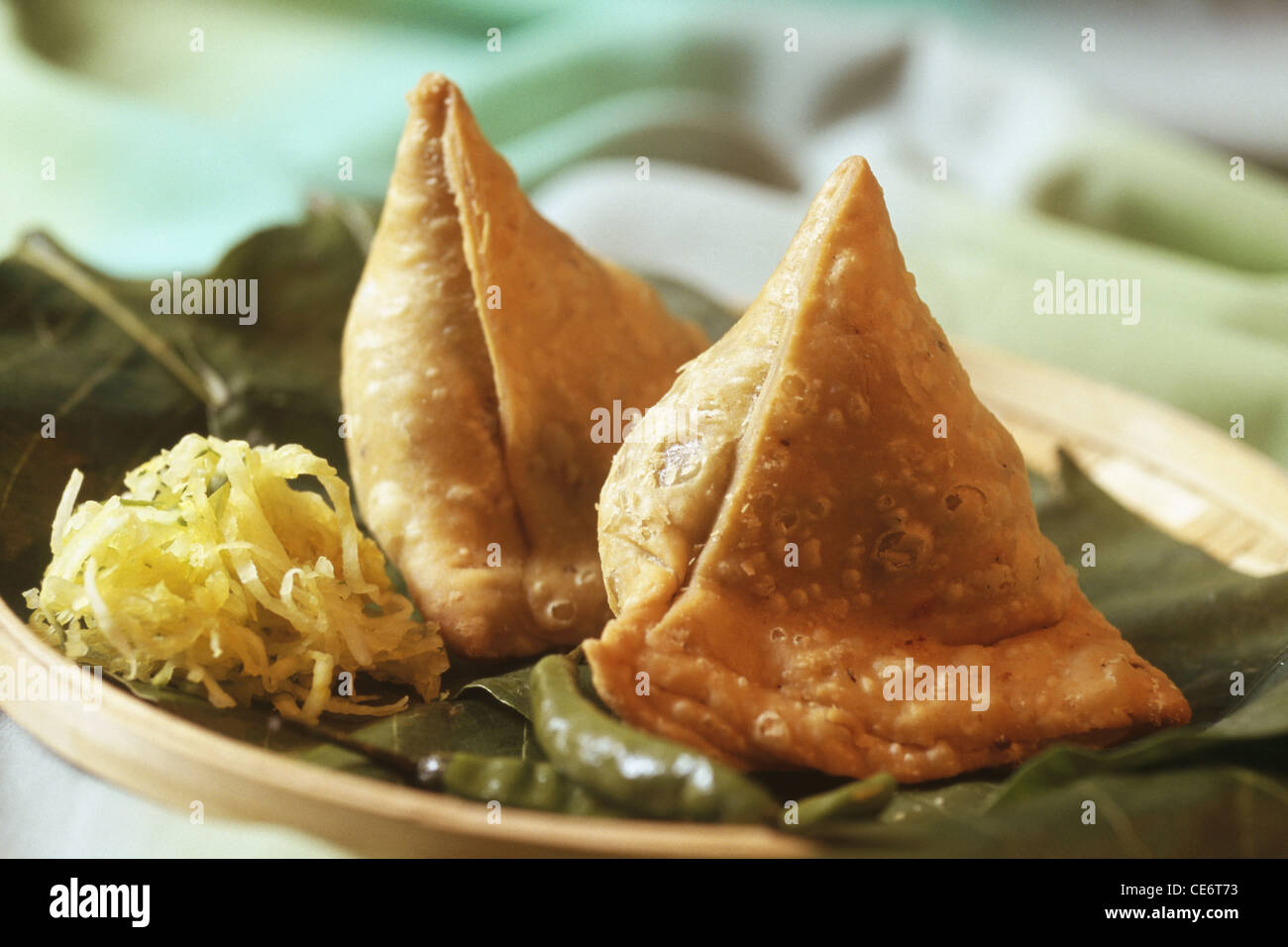 Samosa fried snack India Stock Photo - Alamy