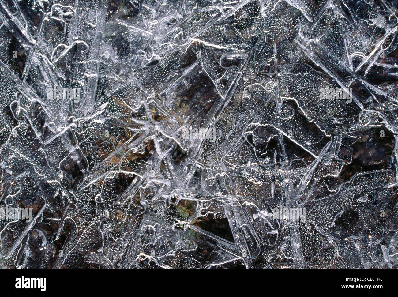 ice crystals Stock Photo