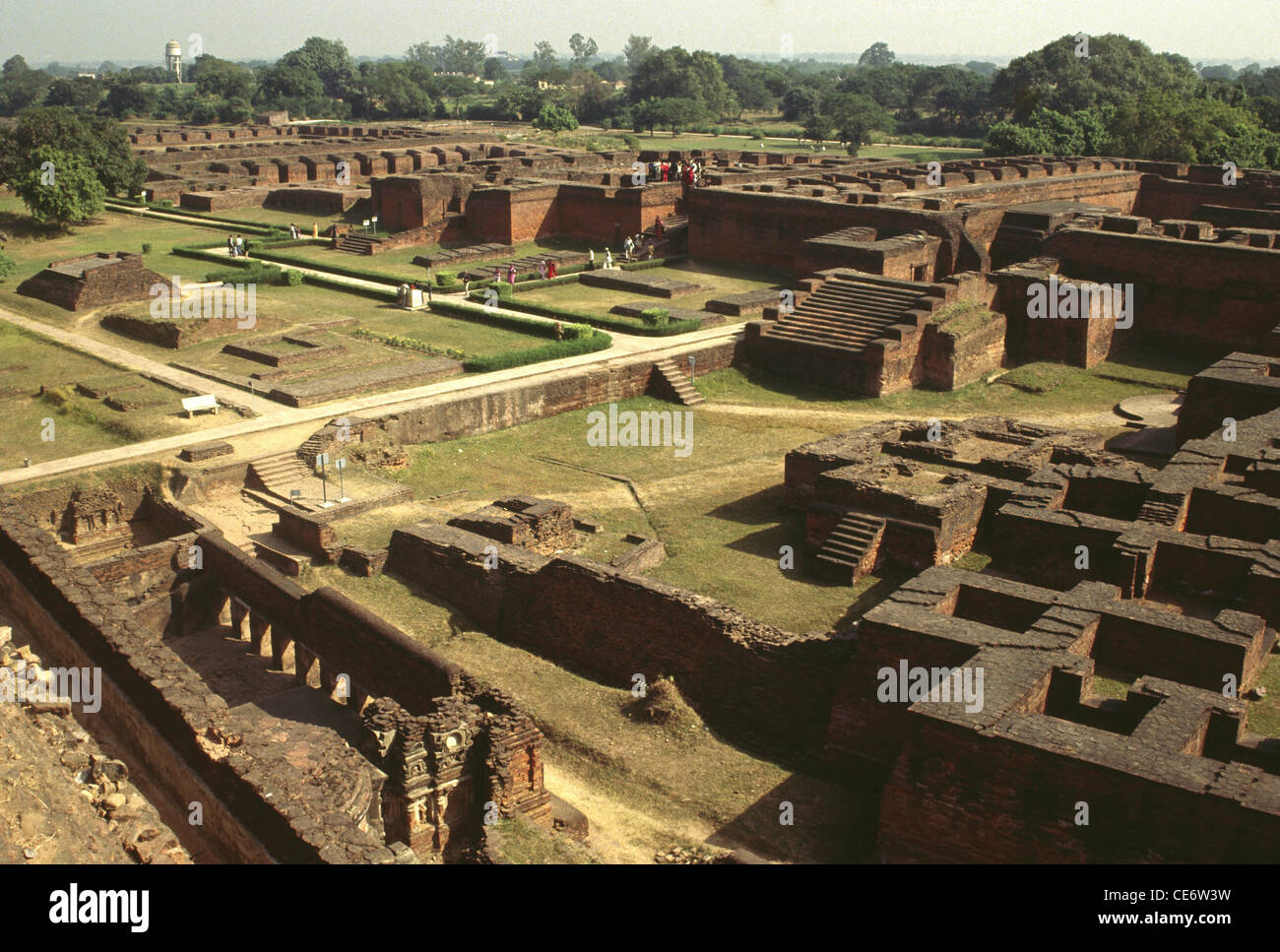 Nalanda University ruins, Nalanda, Rajgir, Bihar, India, Indian heritage Stock Photo