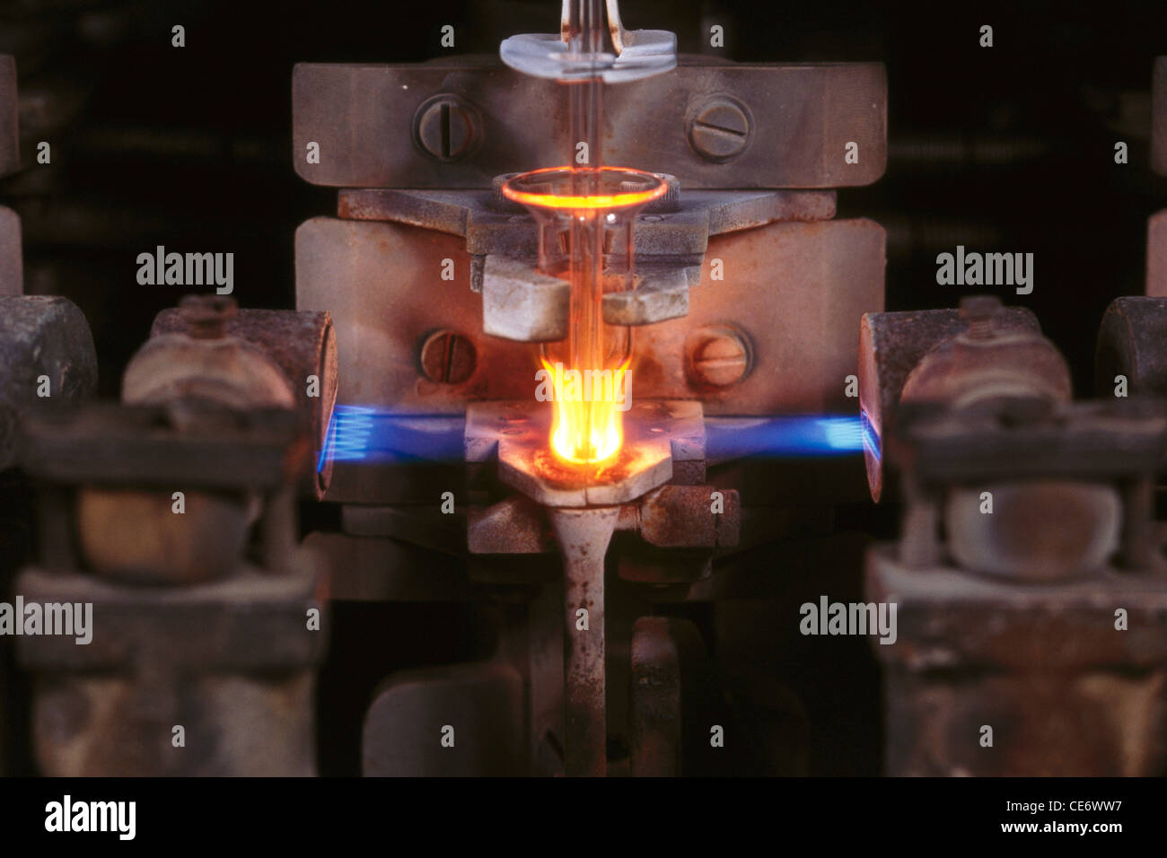 Glass manufacture Stock Photo