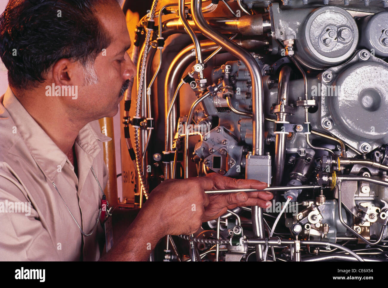 Aeroplane engine manufacturing factory india Stock Photo