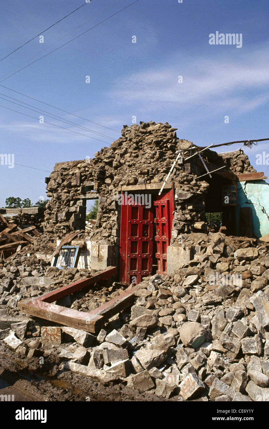 Earthquake damage in Latur ; maharashtra ; india ; asia Stock Photo
