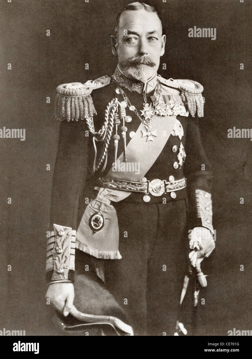 George V, George Frederick Ernest Albert, 1865 – 1936. King of the United Kingdom. Stock Photo
