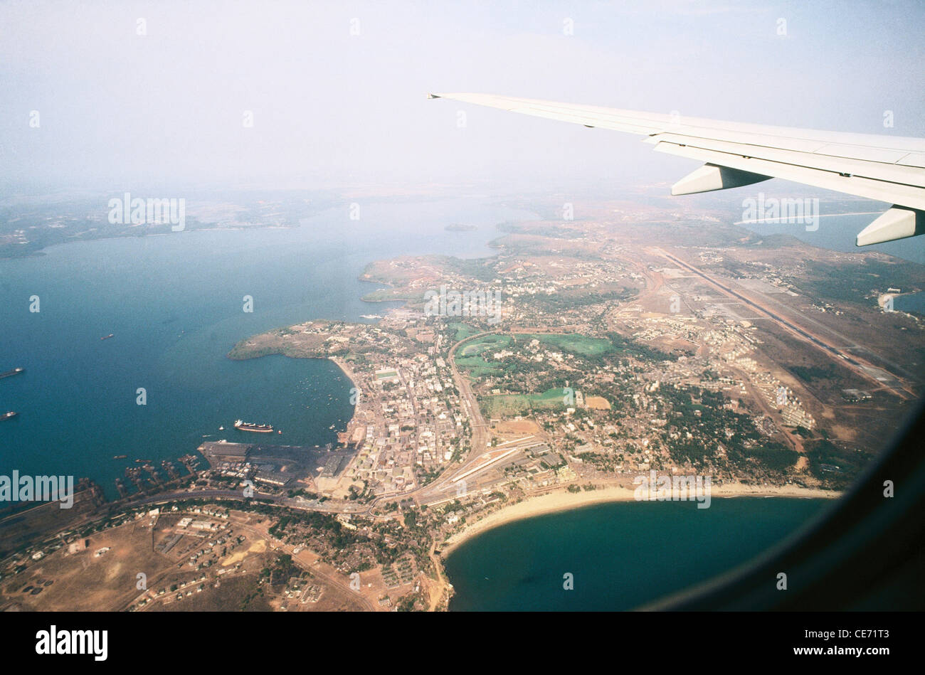 aerial view of goa from aeroplane ; goa ; india ; asia Stock Photo