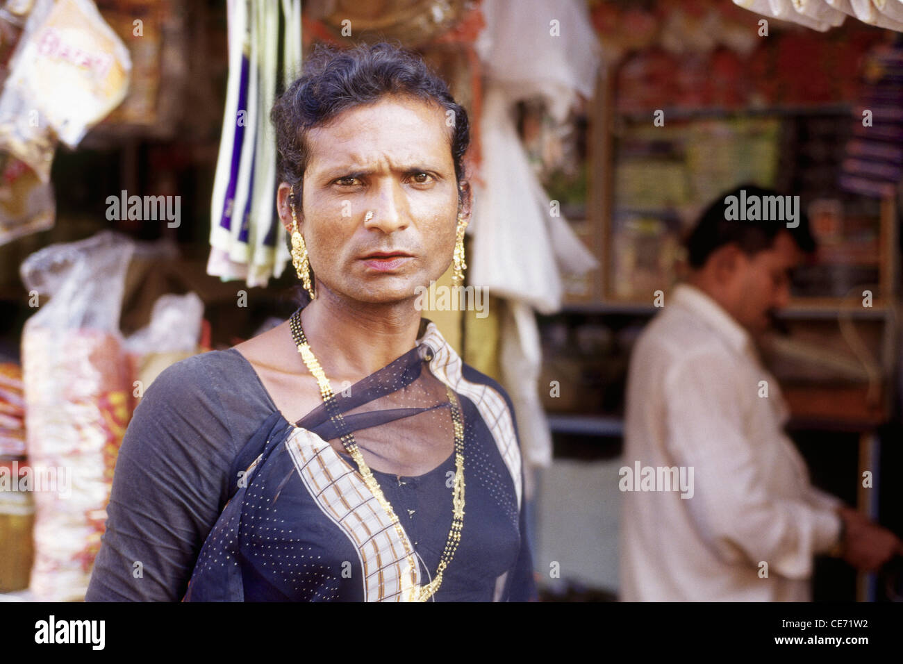 Eunuch ; Hijra dressed as woman ; intersex, transgender, Kinnar, Kinner