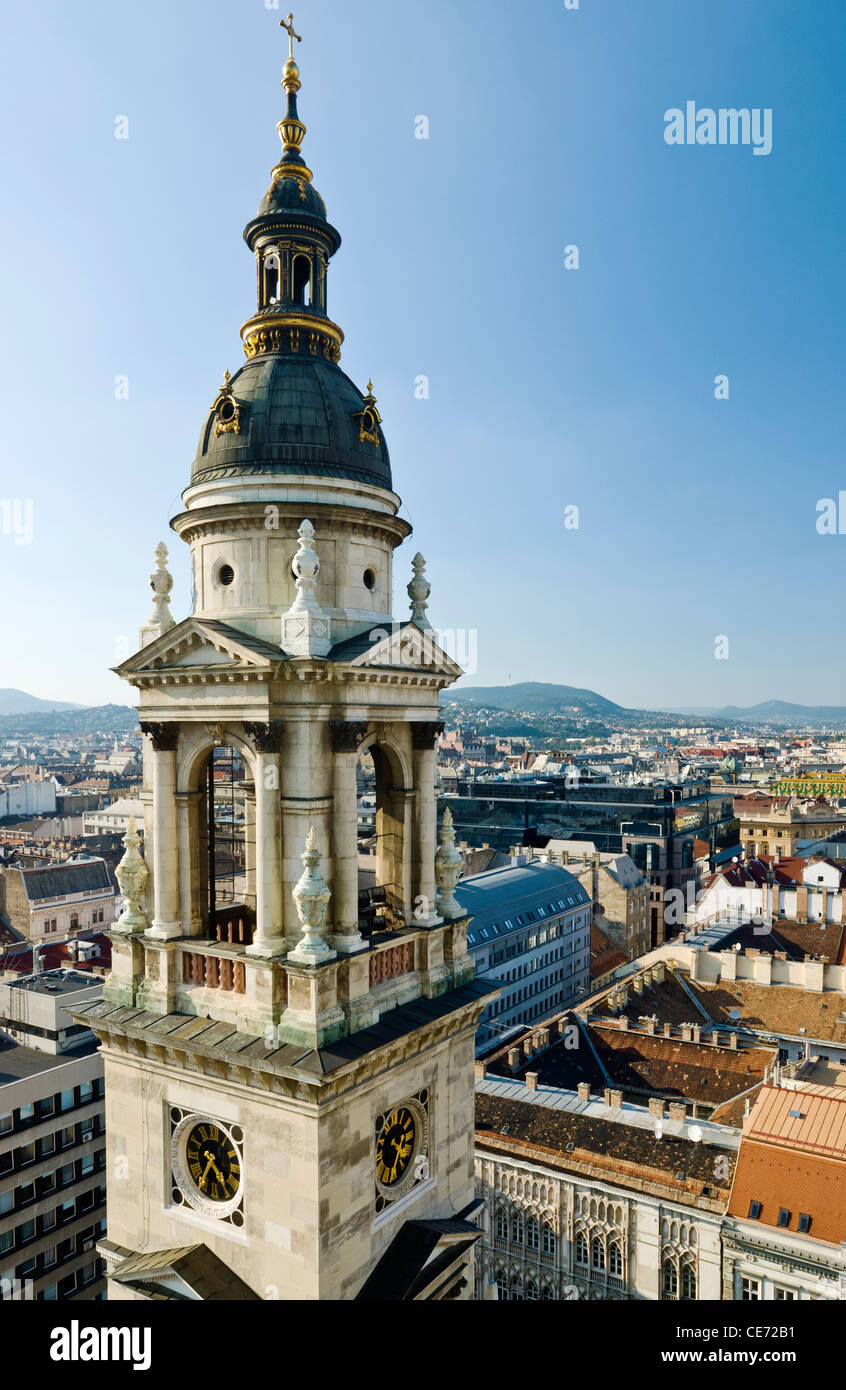 View of Budapest from the dome of St. Stephen's Basilica, Budapest ...