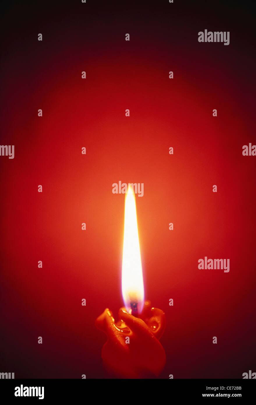 Burning candle flame Stock Photo Alamy