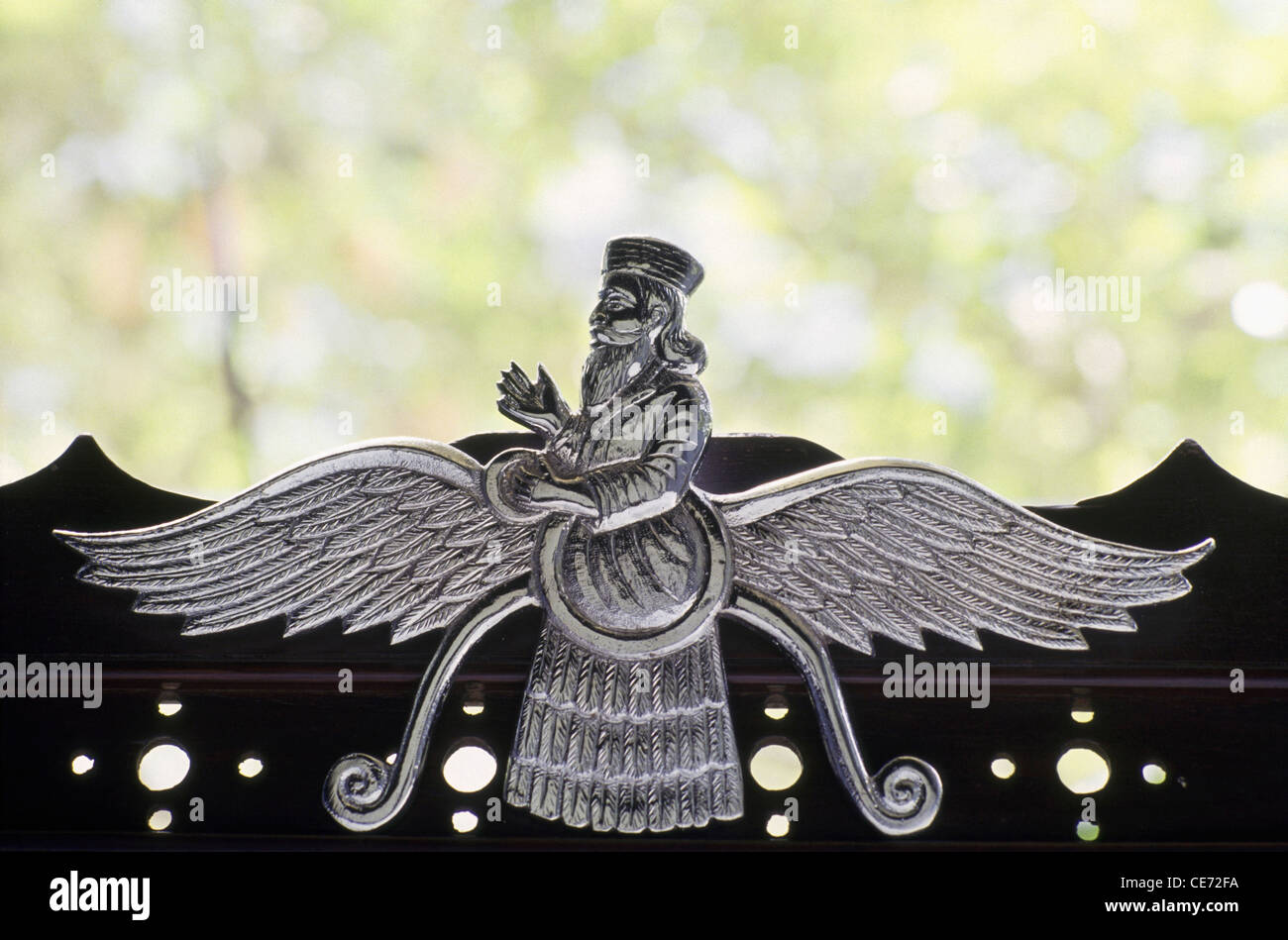 zoroastrianism parsi symbol india Stock Photo